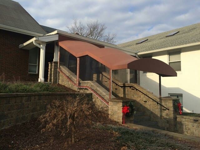 Stairwell Awning Steps