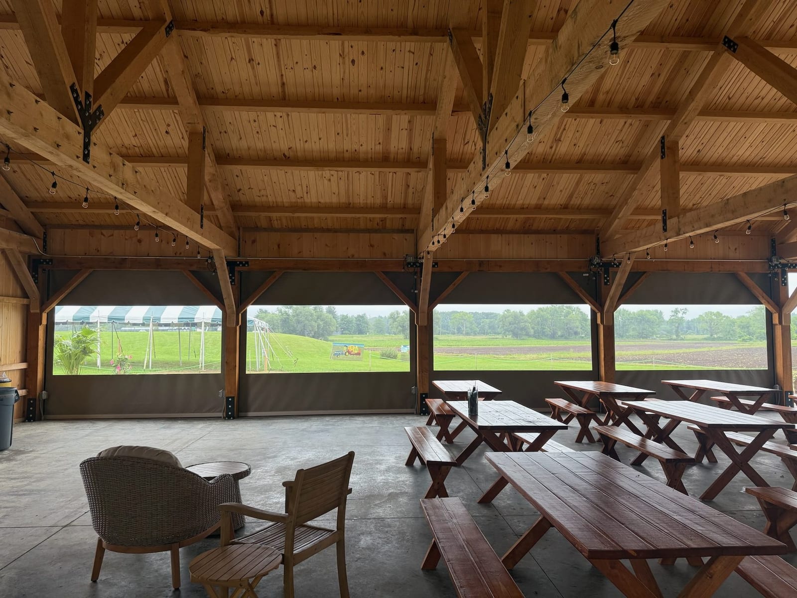 Motorized screen — Verral Farms exterior